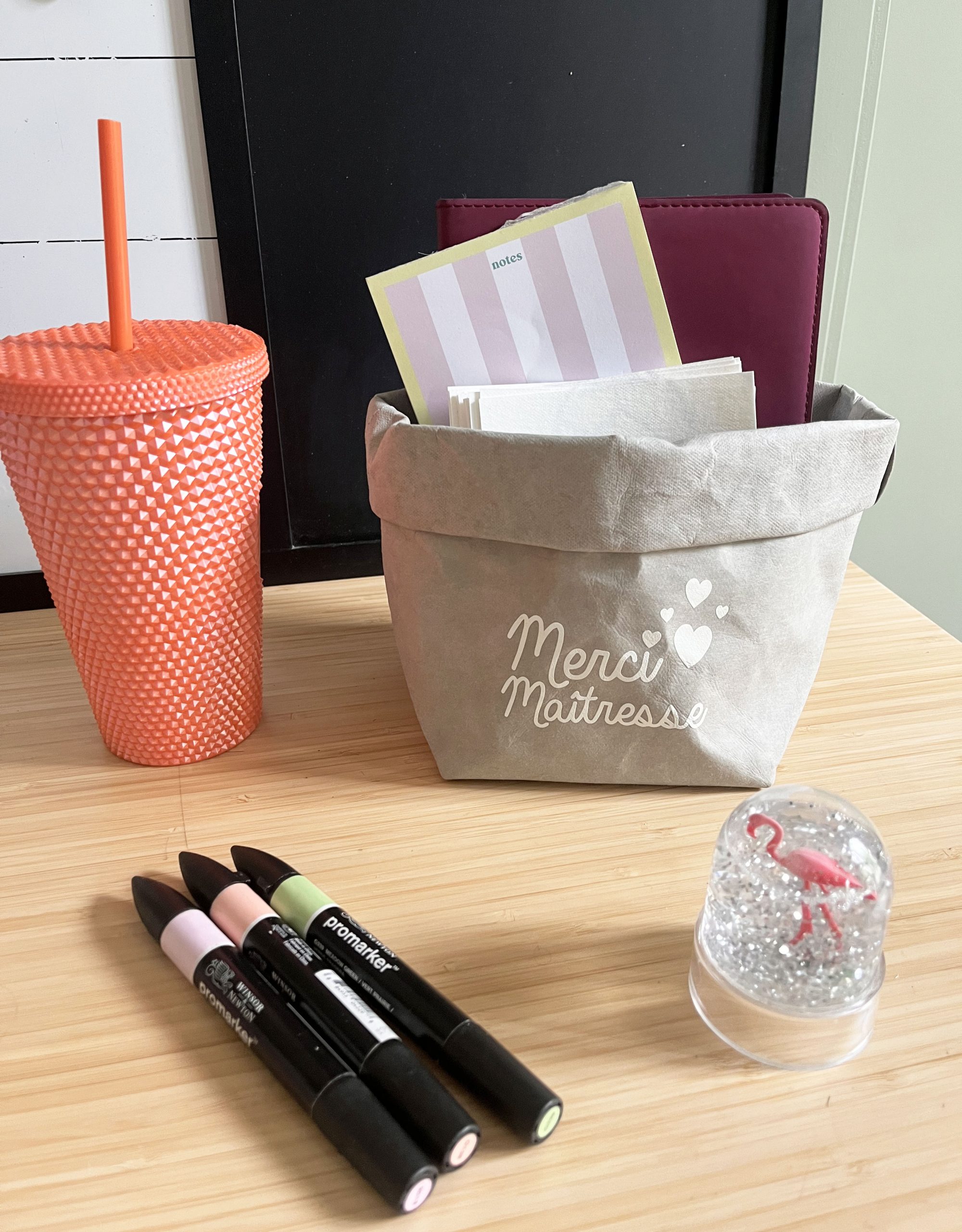 PANIÈRE DÉCO Xs - Merci Maîtresse