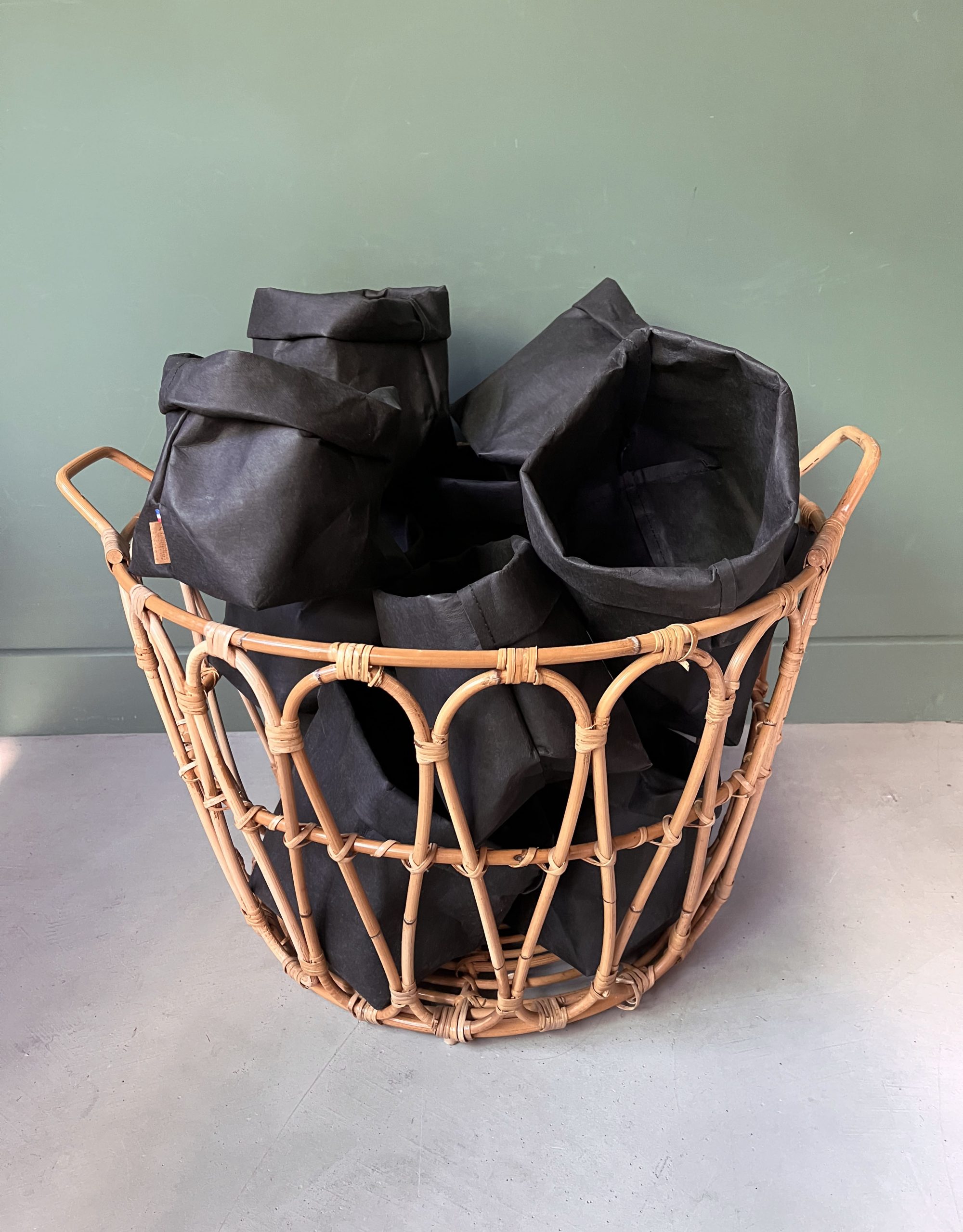 Lot de 15 panières brut - Format Xs black